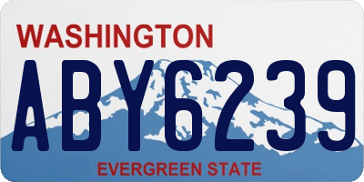 WA license plate ABY6239
