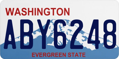 WA license plate ABY6248