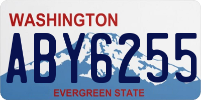 WA license plate ABY6255