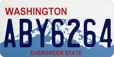 WA license plate ABY6264