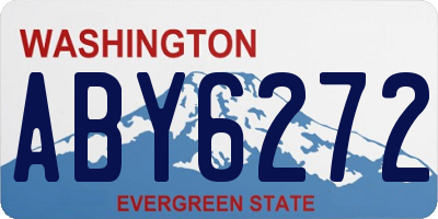 WA license plate ABY6272