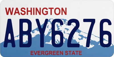 WA license plate ABY6276