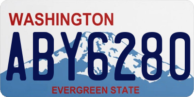 WA license plate ABY6280