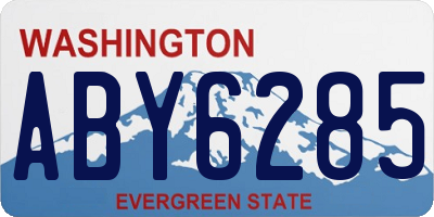 WA license plate ABY6285