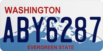 WA license plate ABY6287