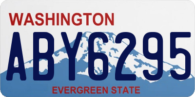 WA license plate ABY6295
