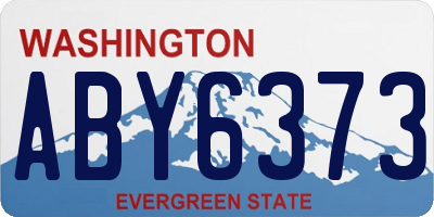 WA license plate ABY6373