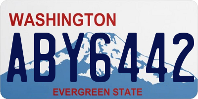 WA license plate ABY6442