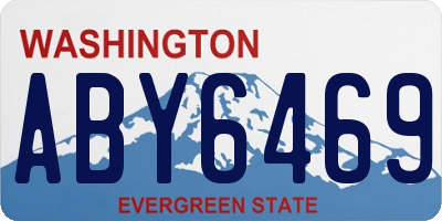 WA license plate ABY6469