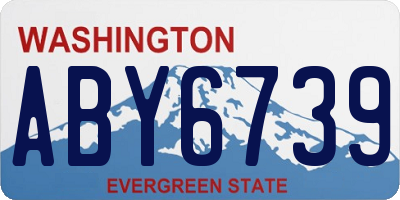 WA license plate ABY6739