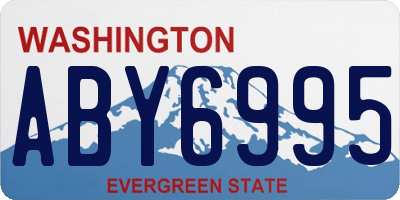 WA license plate ABY6995