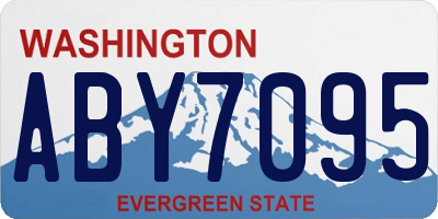 WA license plate ABY7095