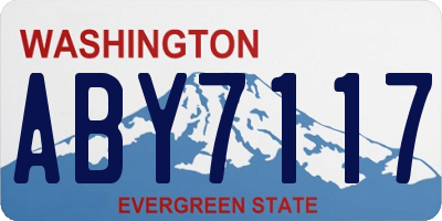 WA license plate ABY7117