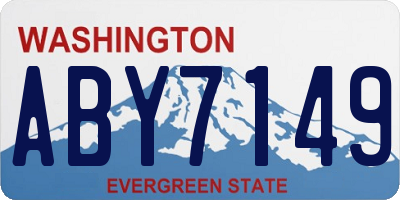 WA license plate ABY7149