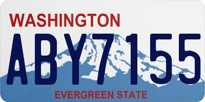 WA license plate ABY7155