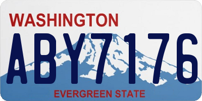 WA license plate ABY7176