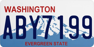WA license plate ABY7199