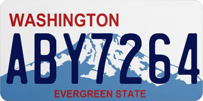 WA license plate ABY7264