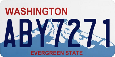 WA license plate ABY7271