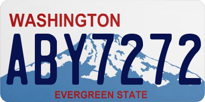 WA license plate ABY7272