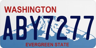 WA license plate ABY7277