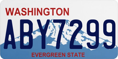 WA license plate ABY7299