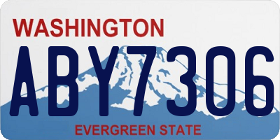 WA license plate ABY7306