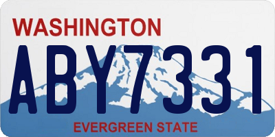 WA license plate ABY7331
