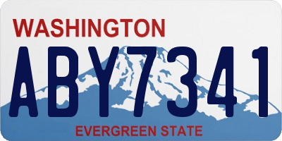WA license plate ABY7341