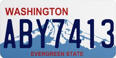 WA license plate ABY7413