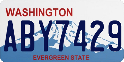WA license plate ABY7429