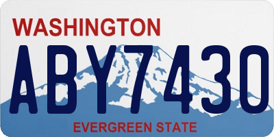 WA license plate ABY7430