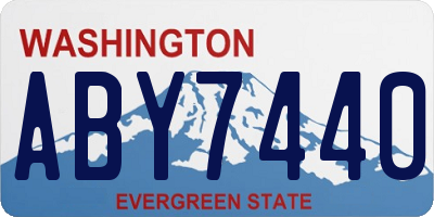 WA license plate ABY7440