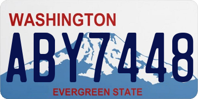 WA license plate ABY7448