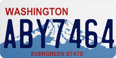 WA license plate ABY7464