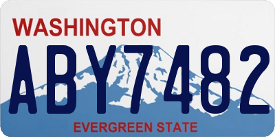 WA license plate ABY7482