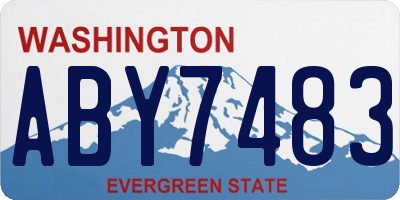 WA license plate ABY7483