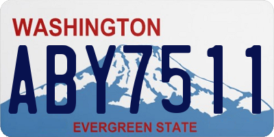 WA license plate ABY7511