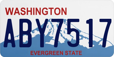 WA license plate ABY7517