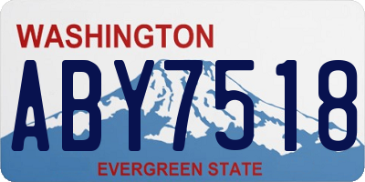 WA license plate ABY7518