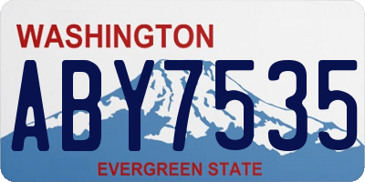 WA license plate ABY7535