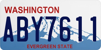 WA license plate ABY7611
