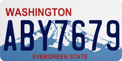 WA license plate ABY7679