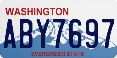 WA license plate ABY7697