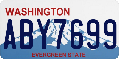 WA license plate ABY7699