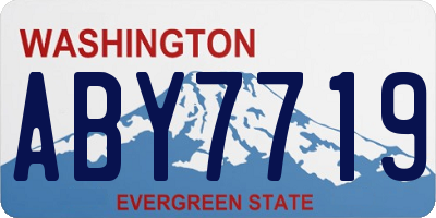 WA license plate ABY7719
