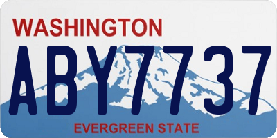 WA license plate ABY7737