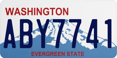 WA license plate ABY7741