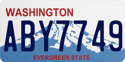WA license plate ABY7749