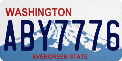 WA license plate ABY7776